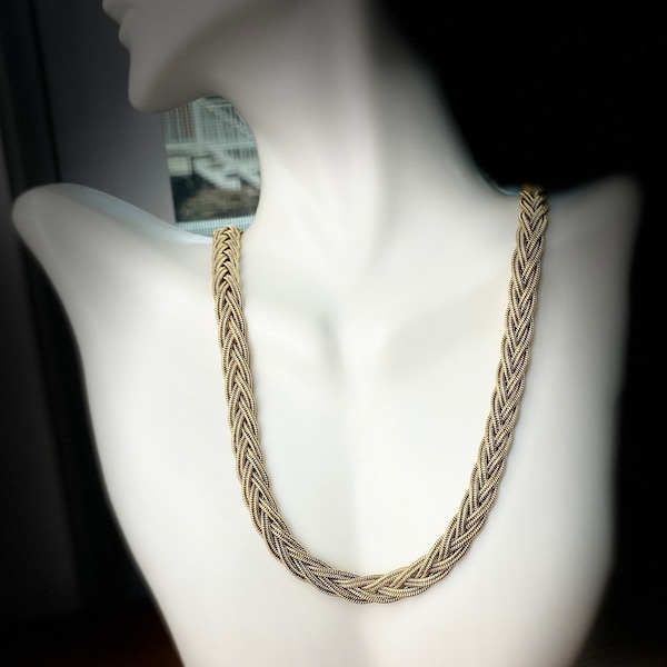 Braided Necklace Etsy
