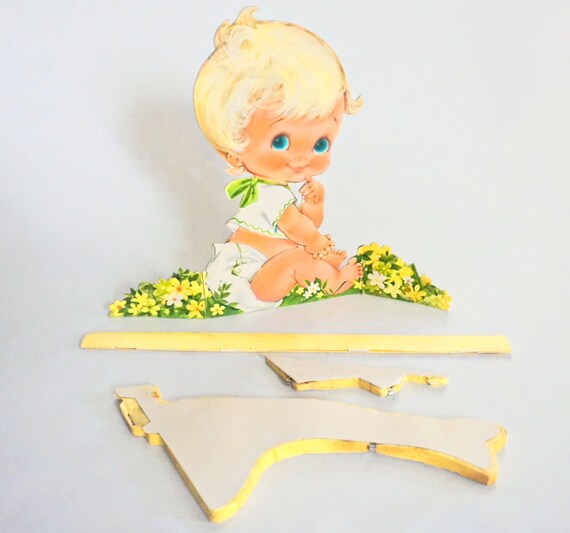 Vintage Hallmark Plans A Party Baby Shower Centerpiece Etsy