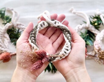 Macrame Ornament | Natural Christmas Decorations | Boho Christmas Decor | Cottagecore Christmas Tree Ornament | Wrapping Accessories