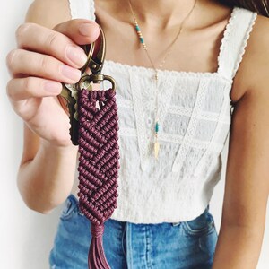 DIY Macrame Kit with Pattern RETIRED Colors Paracord Keychain DIY Easy Macrame Craft Kit for Adults Quinn image 9