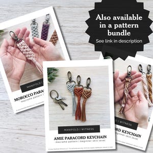 DIY Macrame Pattern | Amie | Easy Tassel Keychain Instructions | Clear Photos | Beginner Macrame Tutorial PDF | Instant Download image 8