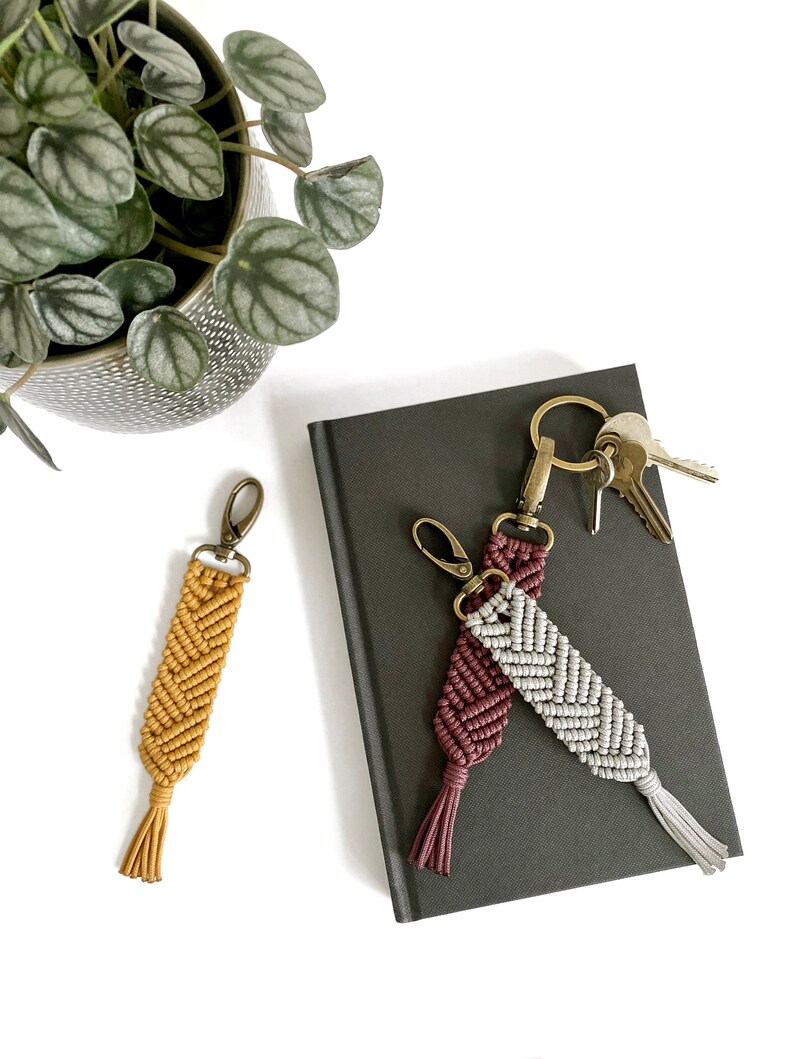 Large Braided Paracord Keychain Cute Keychain Macrame Bag Etsy