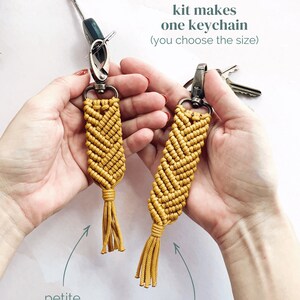 DIY Macrame Kit with Pattern RETIRED Colors Paracord Keychain DIY Easy Macrame Craft Kit for Adults Quinn image 5