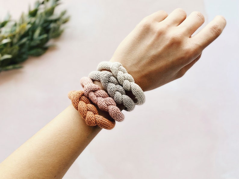 Macrame Jewelry Rope Knot Bracelet & Necklace Gift for Women Simple Bracelet Jewelry Gift for Her Eco Friendly Gifts image 1