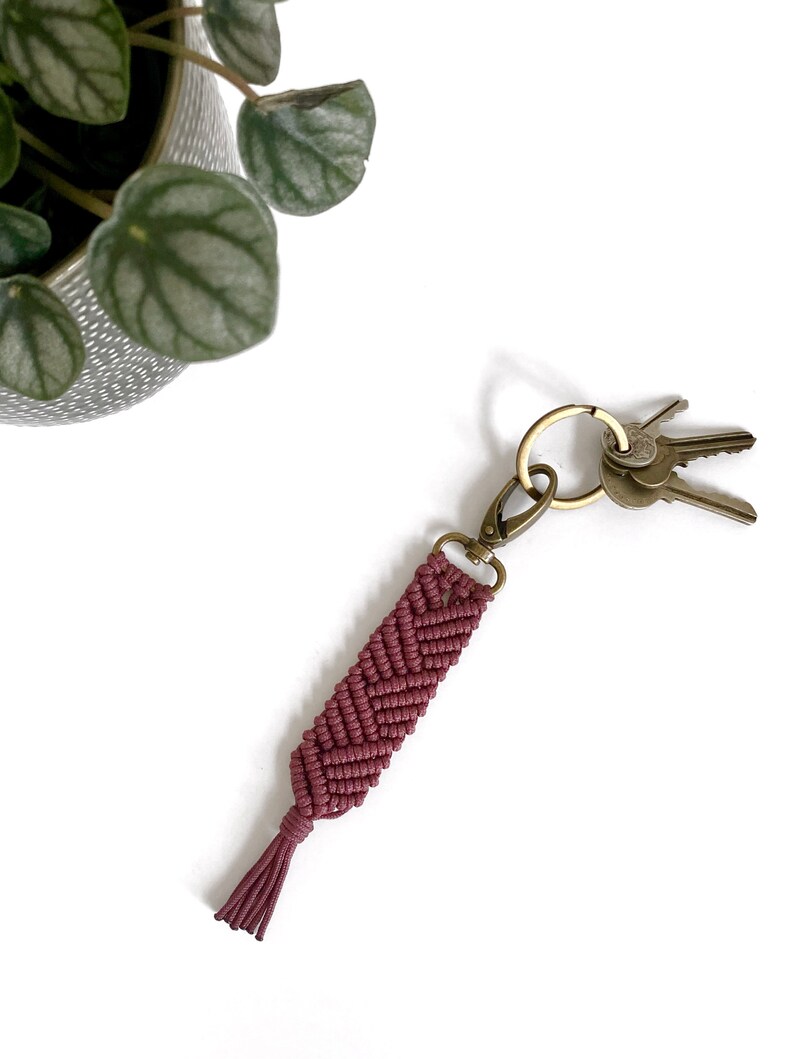 Large Braided Paracord Keychain Cute Keychain Macrame Bag Etsy