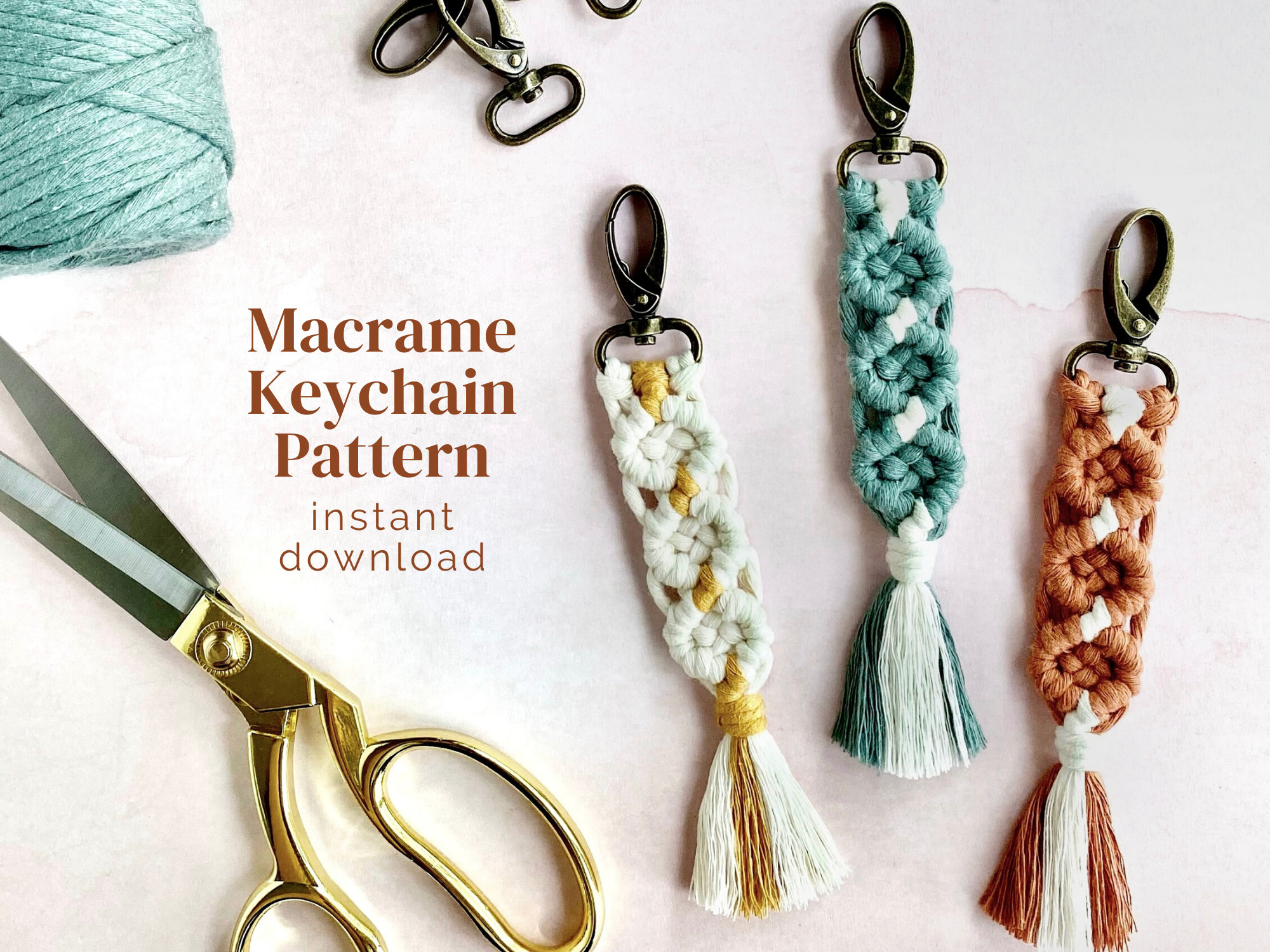 minimum weerstand bieden tentoonstelling Macrame Pattern PDF Boho Keychain DIY Written Instructions - Etsy