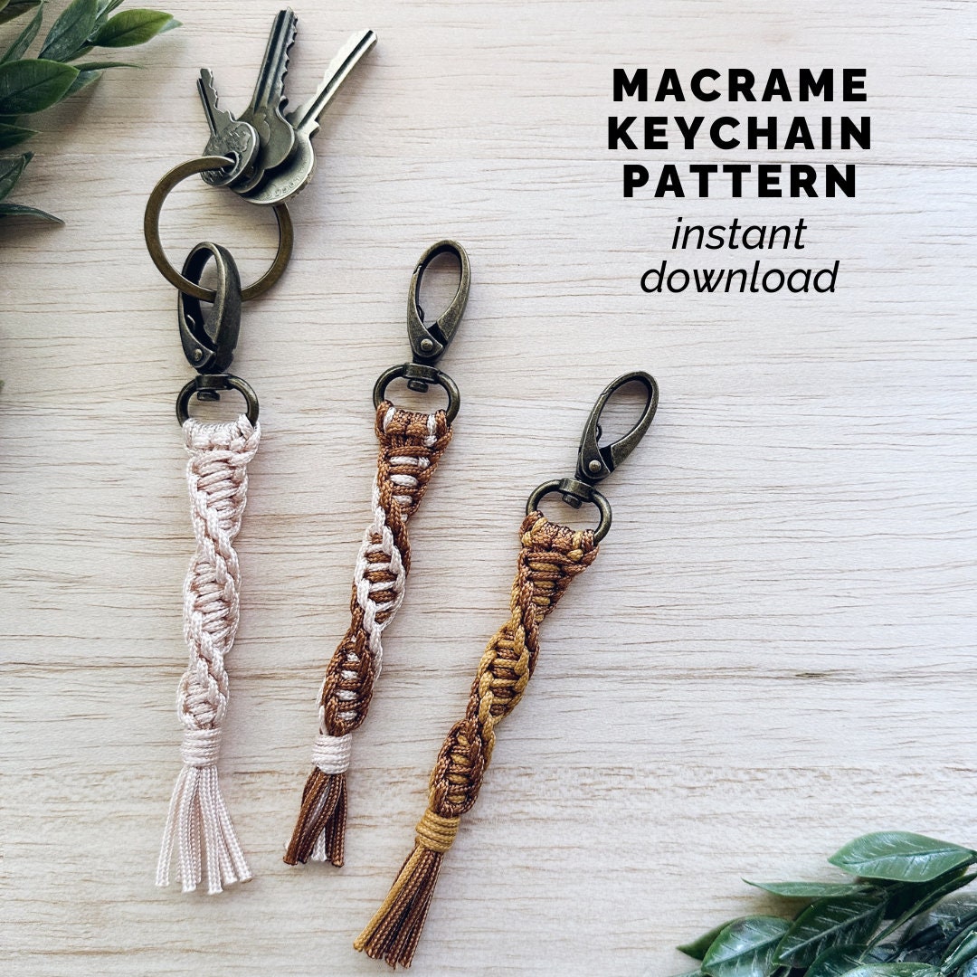 Buy DIY Keychain Macrame Pattern PDF Paracord Keychain DIY Instant Download  Easy Macrame for Beginners How to Macrame Quinn Online in India 