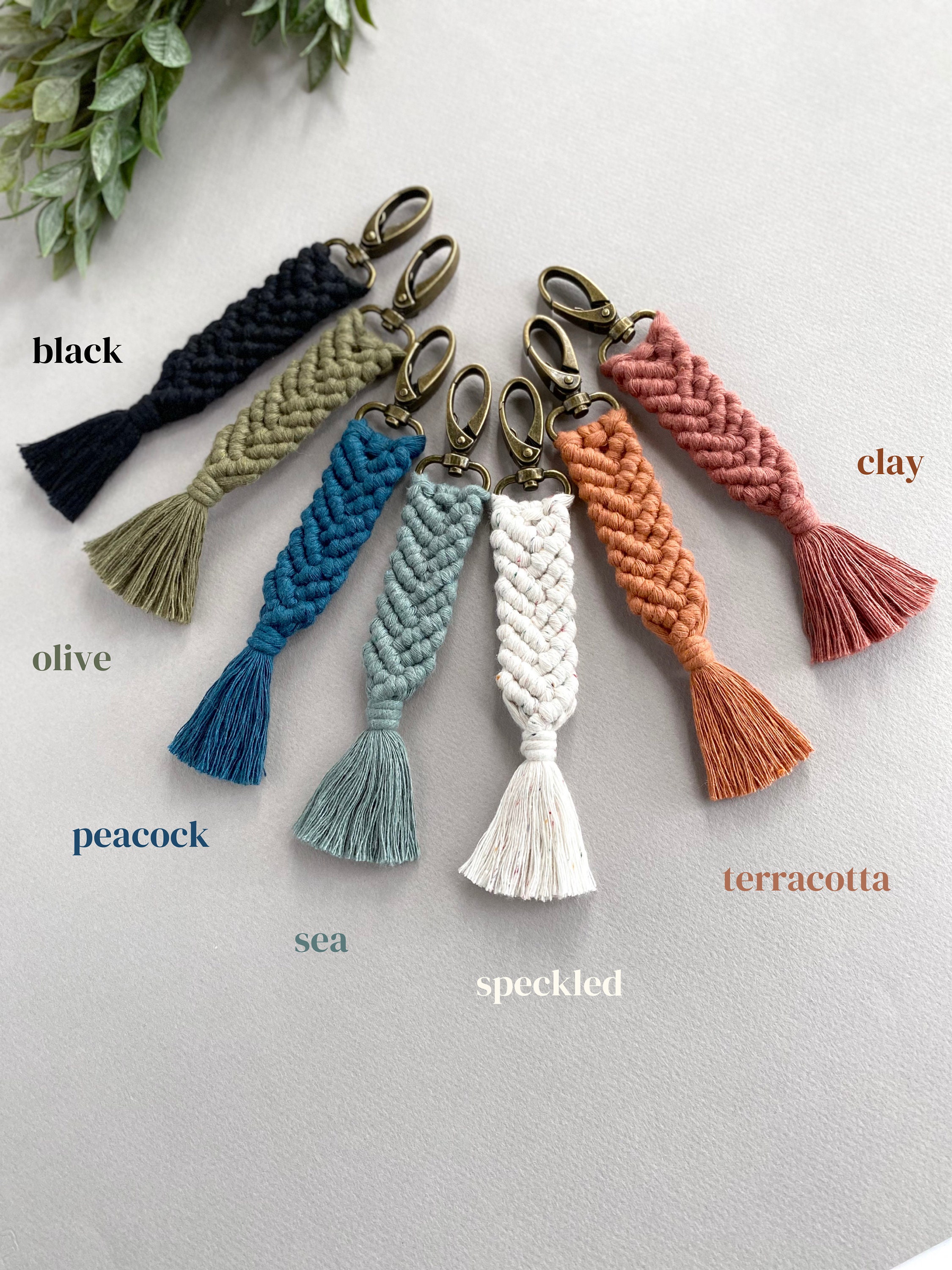 Macrame Keychain | Purse Charms for Handbags | Eco Friendly Gifts