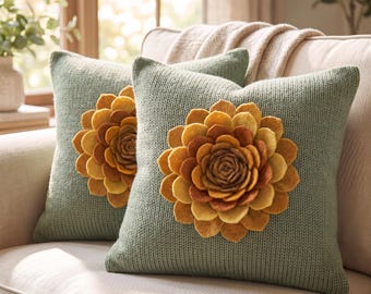 Knitted Pillow Case Pattern / Easy Knitted Pillows / Bulky Weight # 5 Yarn / ( PDF ) / Beginner Cushion / Knitting PATTERN # 3