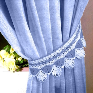 Vintage Crochet PATTERN Tieback Crochet Curtain Tiebacks Crochet Tie Back Crochet Curtain Holder PATTERN in PDF Instant Download
