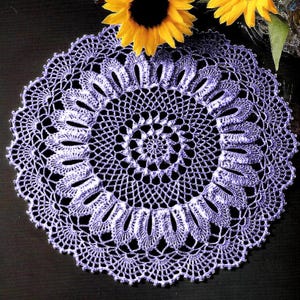 Vintage Crochet Pattern Round Placemat Crochet Table Mat Crochet Doily Crochet Table Center Vintage Crochet Placemat Pattern in PDF