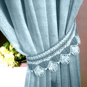 Vintage Crochet PATTERN Tieback Crochet Curtain Tiebacks Crochet Tie Back Crochet Curtain Holder PATTERN in PDF Instant Download