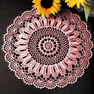 Vintage Crochet Pattern Round Placemat Crochet Table Mat Crochet Doily Crochet Table Center Vintage Crochet Placemat Pattern in PDF