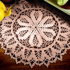 Vintage Crochet PATTERN Doily Crochet Placemat PATTERN Crochet Table Mat Crochet Doily Crochet Table Center Vintage Pattern in PDF