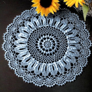 Vintage Crochet Pattern Round Placemat Crochet Table Mat Crochet Doily Crochet Table Center Vintage Crochet Placemat Pattern in PDF