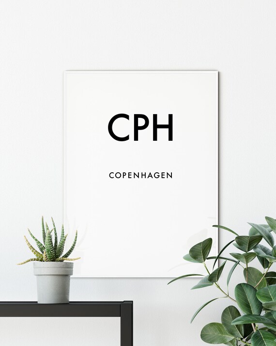 Denmark Map Watercolor Print scandinavian Art Wall Art Wedding Gift Travel Art