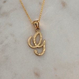 14K Yellow Gold Initial G