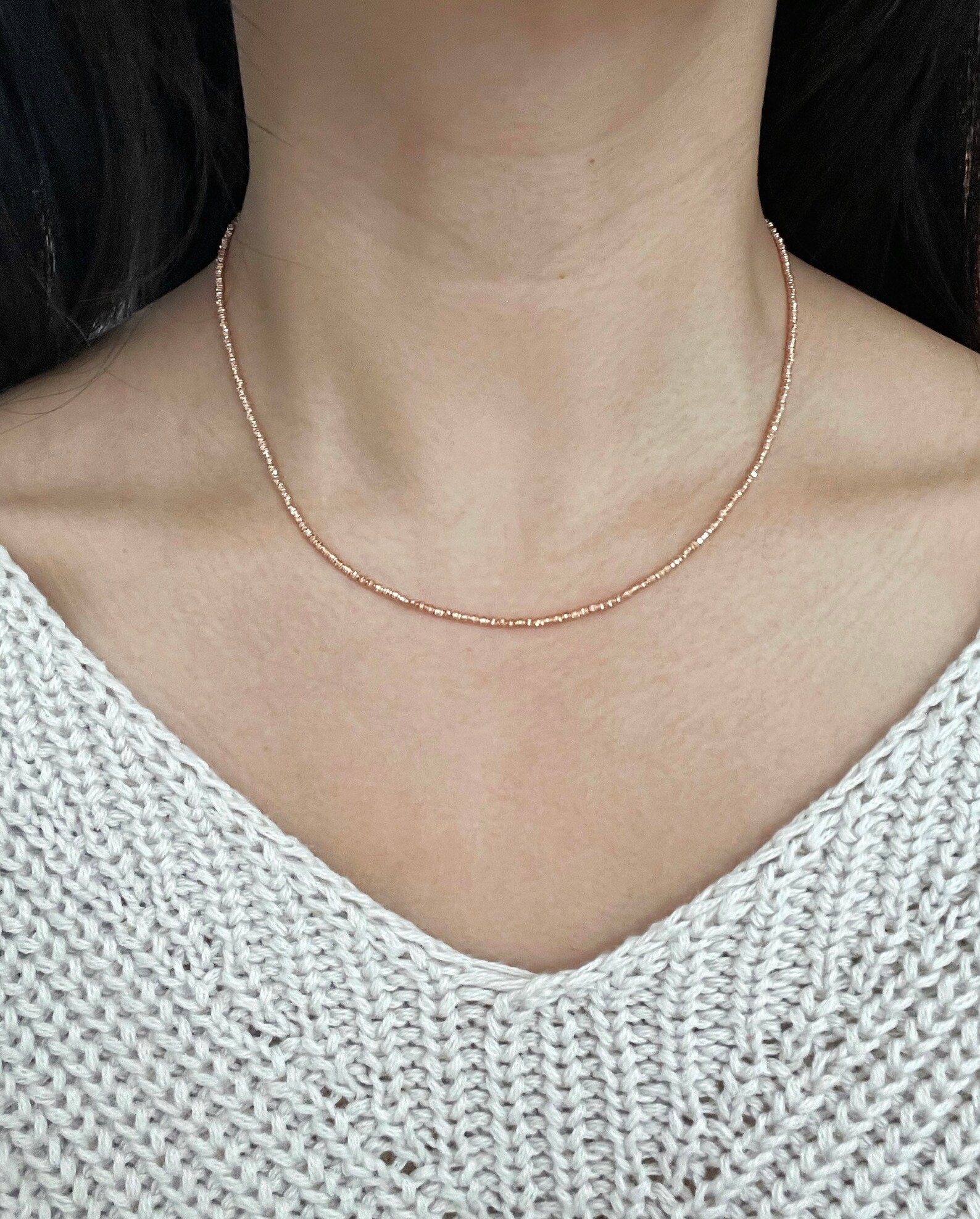 14K Gold Diamond Cut Bead Necklace & Bracelet Etsy