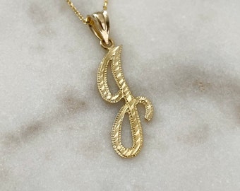 14K Yellow Gold Initial J