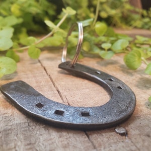 Horseshoe Key Chain | Hand Forged | Iron Anniversary | Steel Anniversary