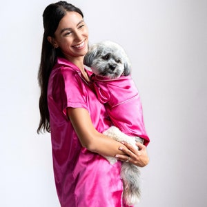 Barbie Pink Matching Pet and Owner Pajama Set (Dogs, Cats and People) | Gift for Dog Moms | Silky PJ's | Slumber Party Silky PJ Set