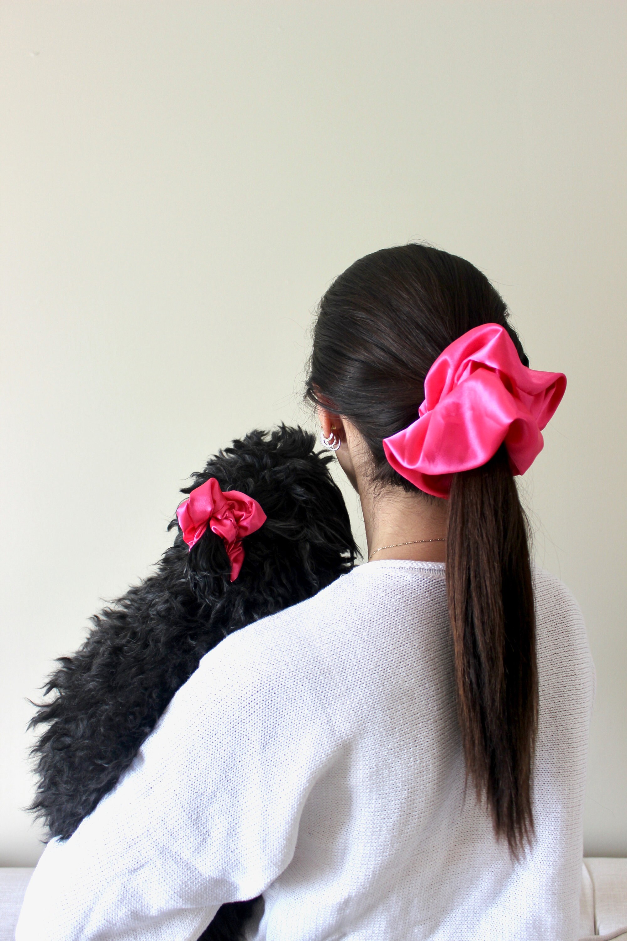 Matching Pet and Owner Satin Bandanas and Scrunchie Set Hot Etsy