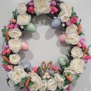 Easter wreath, Easter bunny wreath
