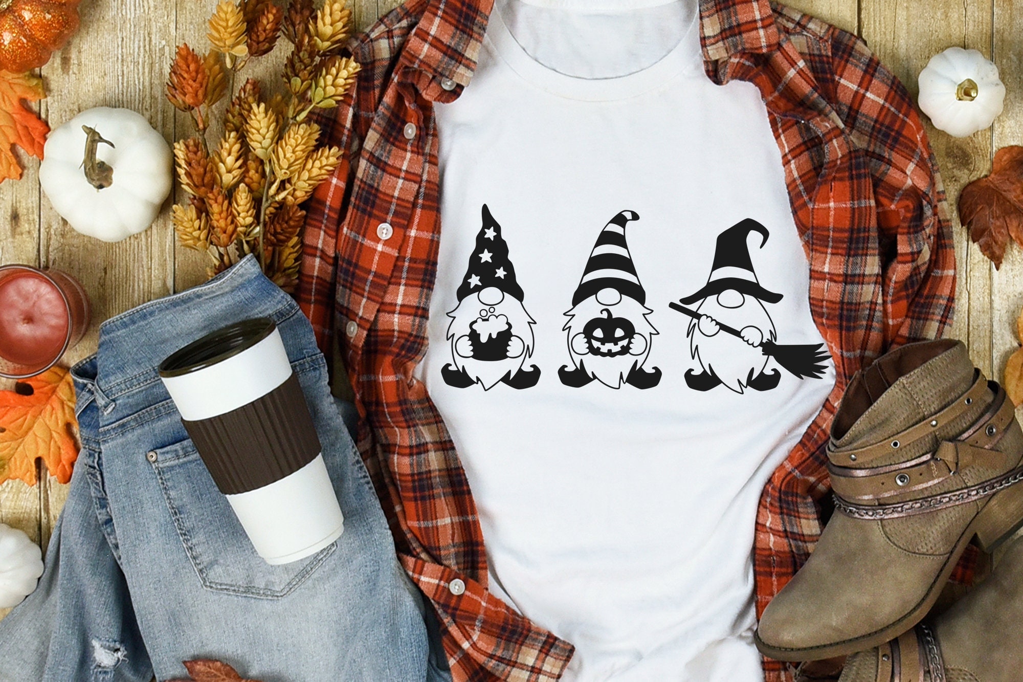 Halloween gnome svg cut files Gnome clipart Gnomes svg cut | Etsy