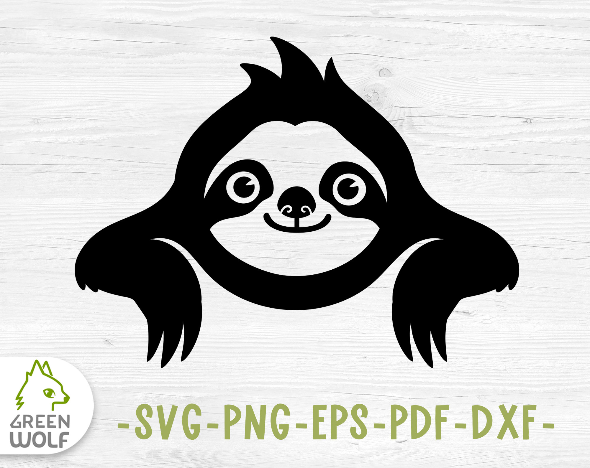 Cute sloth svg file for cricut Sloth png Cute animals svg | Etsy