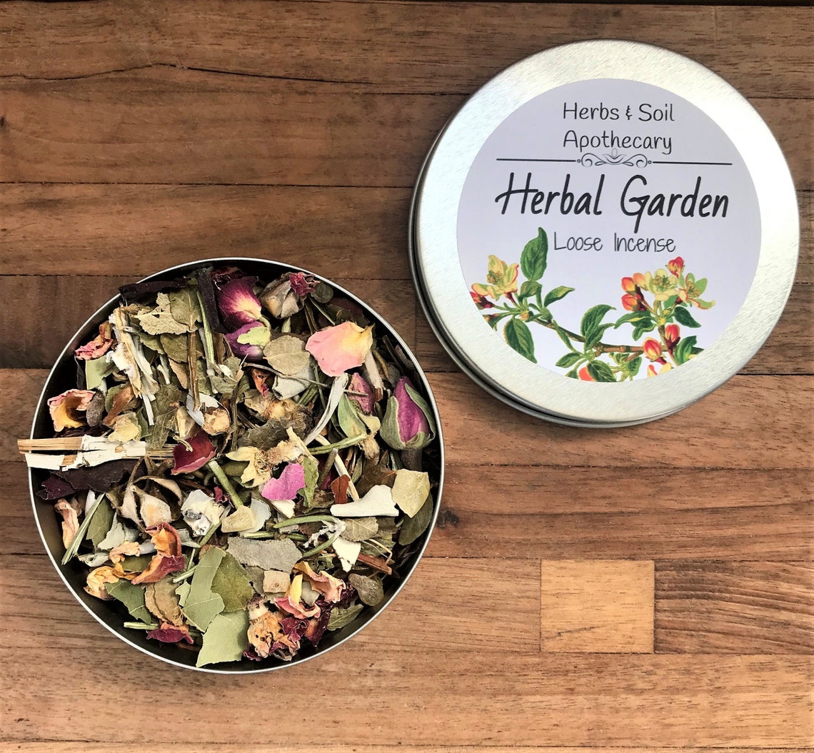 Herbal Garden Loose Incense Positive Energy Blend Etsy