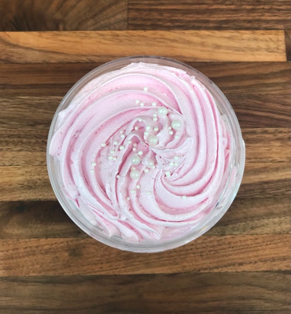Pink Sugar Whipped Sugar Scrub With Sweet Almond Oil and White