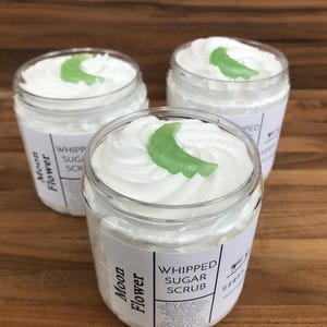 Champagne Kisses Whipped Sugar Scrub with Organic Cane Sugar and Sweet Almond Oil, Skin Polish Body Scrub, Spa Day Gift, Foaming Scrub image 15