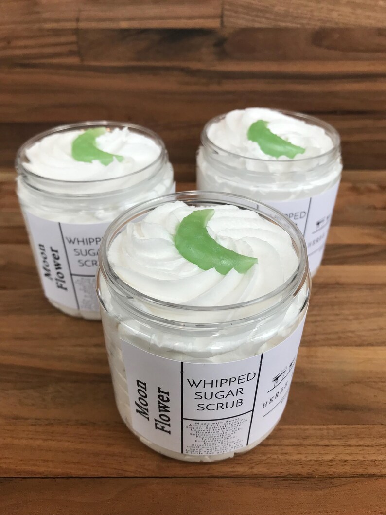 Champagne Kisses Whipped Sugar Scrub with Organic Cane Sugar and Sweet Almond Oil, Skin Polish Body Scrub, Spa Day Gift, Foaming Scrub image 15