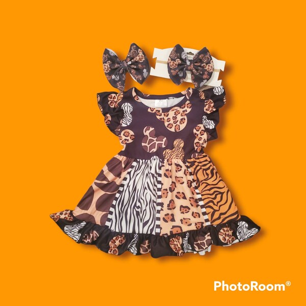 Animal Print Dress Etsy