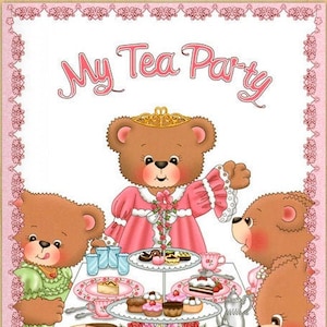 My Tea Party, Personalized Childrens Book, Personalized Girls Gift, Christmas Gift, Holiday Gift