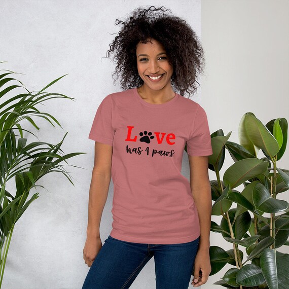 Love Has 4 Paws Cropped Shirt Love Has 4 Paws Cropped Shirt
