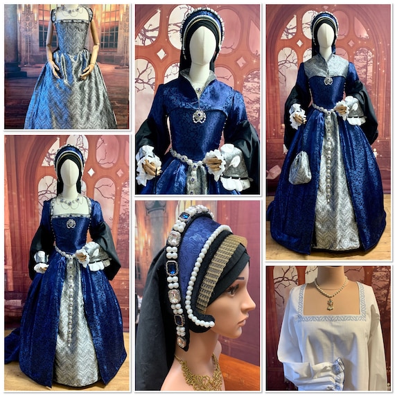 Willyacos Tudor French Hood Anne Boleyn Costume Togo
