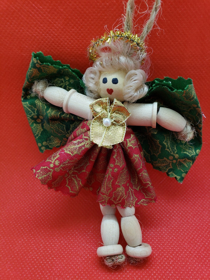 Wooden Angel Christmas Tree Ornament  Etsy