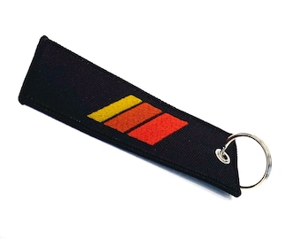 Toyota Style Heritage Classic Retro Stripe Keychain