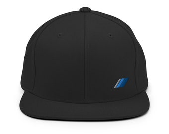 Toyota Style Heritage Classic Retro Small Blue Stripe Snapback Hat