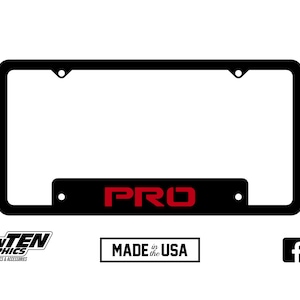 Toyota PRO License Plate Frame