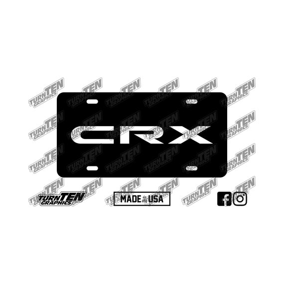 1988-1991 Honda Civic CRX Vanity License Plate | EF8 | ED8 | ED9