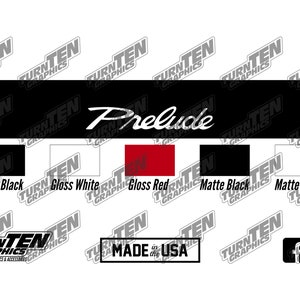 1992-1996 Honda Prelude Windshield Banner | BB1 | Si | VTEC | Sun Strip | Sun Visor | Made in the USA