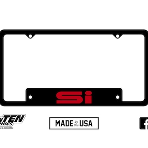 Honda Civic CRX EF Si License Plate Frame
