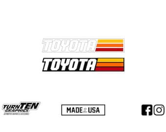 Calcomanías de rayas rectas retro Toyota Heritage Classic