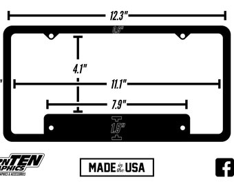 Retro TRD Stripes License Plate Frame For Toyota - Classic Yota Scheme (Black)
