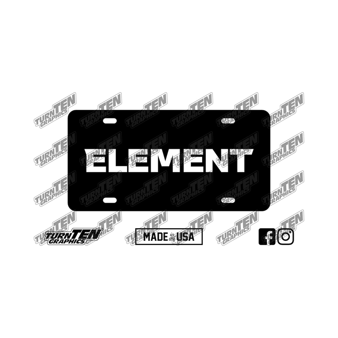 2003-2011 Honda Element Vanity License Plate | YH1 | YH2 | Dx | Lx | Ex ...
