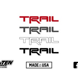 Toyota TRD Styled Trail Decals