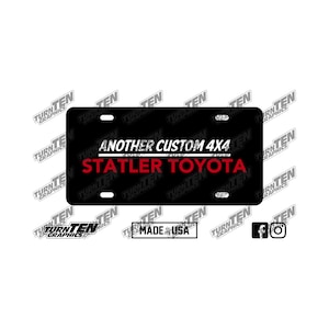Statler Toyota Vanity License Plate
