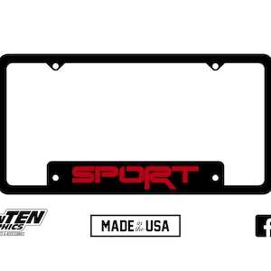 Toyota TRD Styled Sport License Plate Frame